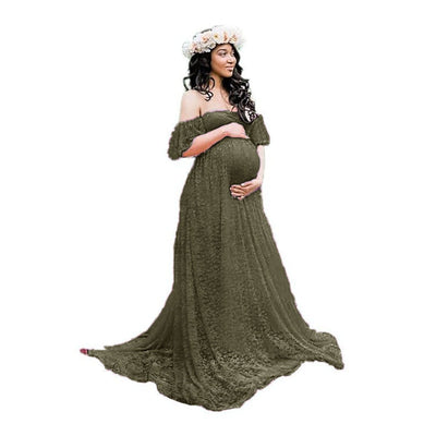 Beautiful Maternity Dresses For Photo Shoot Pregnant Dress Lace Maxi Gown