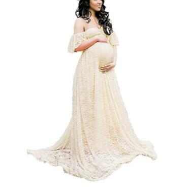 Beautiful Maternity Dresses For Photo Shoot Pregnant Dress Lace Maxi Gown