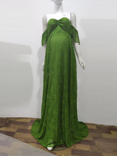 Beautiful Maternity Dresses For Photo Shoot Pregnant Dress Lace Maxi Gown