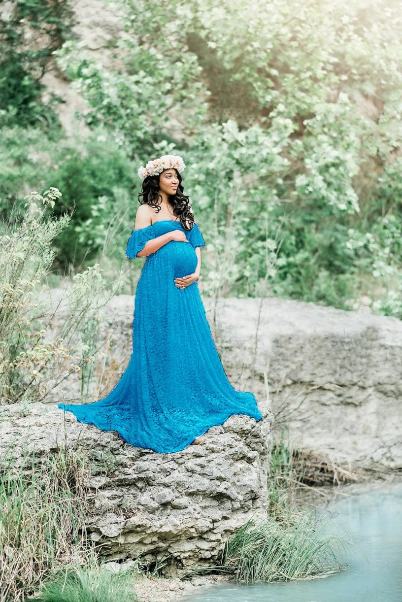 Beautiful Maternity Dresses For Photo Shoot Pregnant Dress Lace Maxi Gown