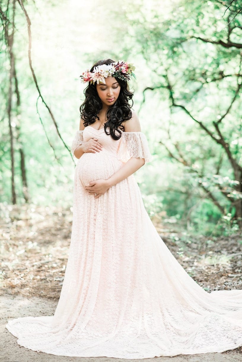 Beautiful Maternity Dresses For Photo Shoot Pregnant Dress Lace Maxi Gown