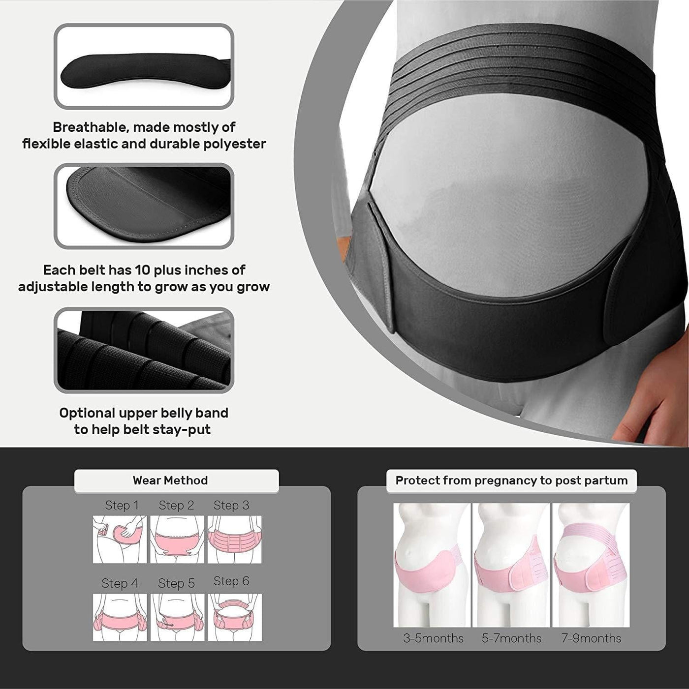 ComfyMom Maternity Belly Band For Pregnant Women