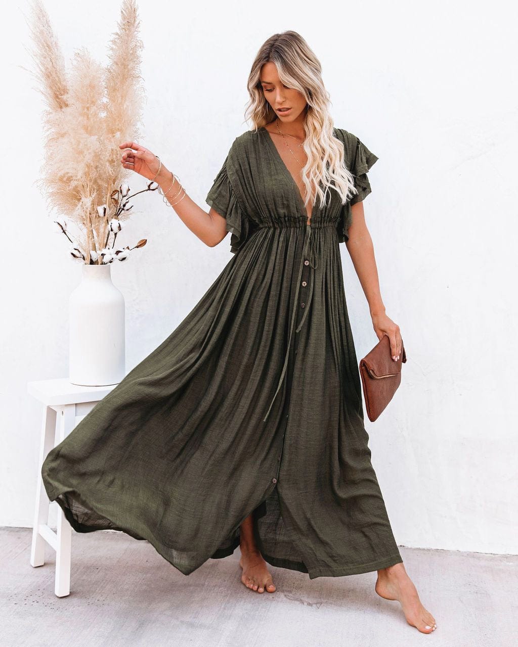Maternity Summer Beach Dress I Breastfeeding Vestidos
