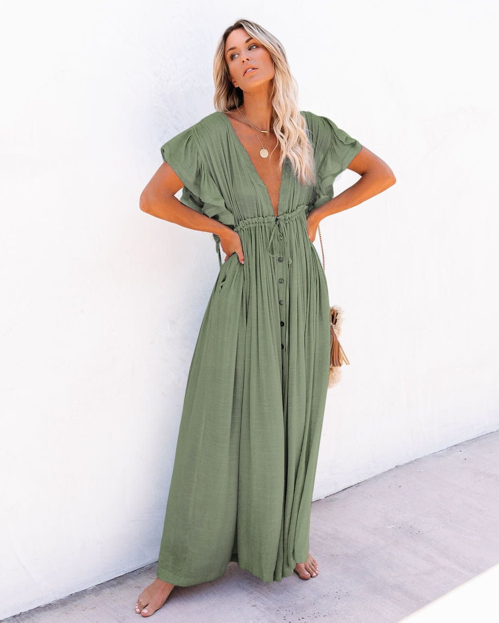 Maternity Summer Beach Dress I Breastfeeding Vestidos