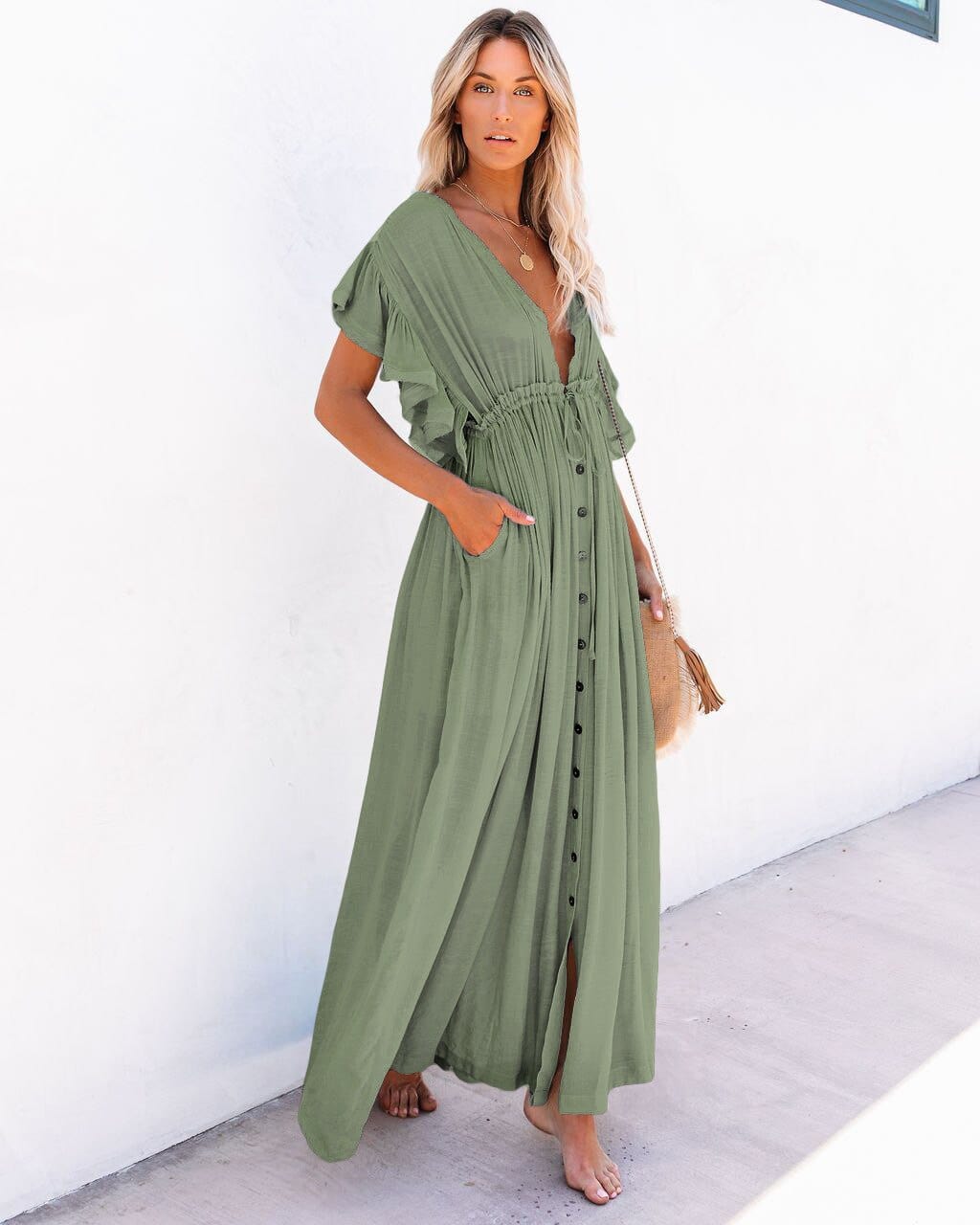 Maternity Summer Beach Dress I Breastfeeding Vestidos