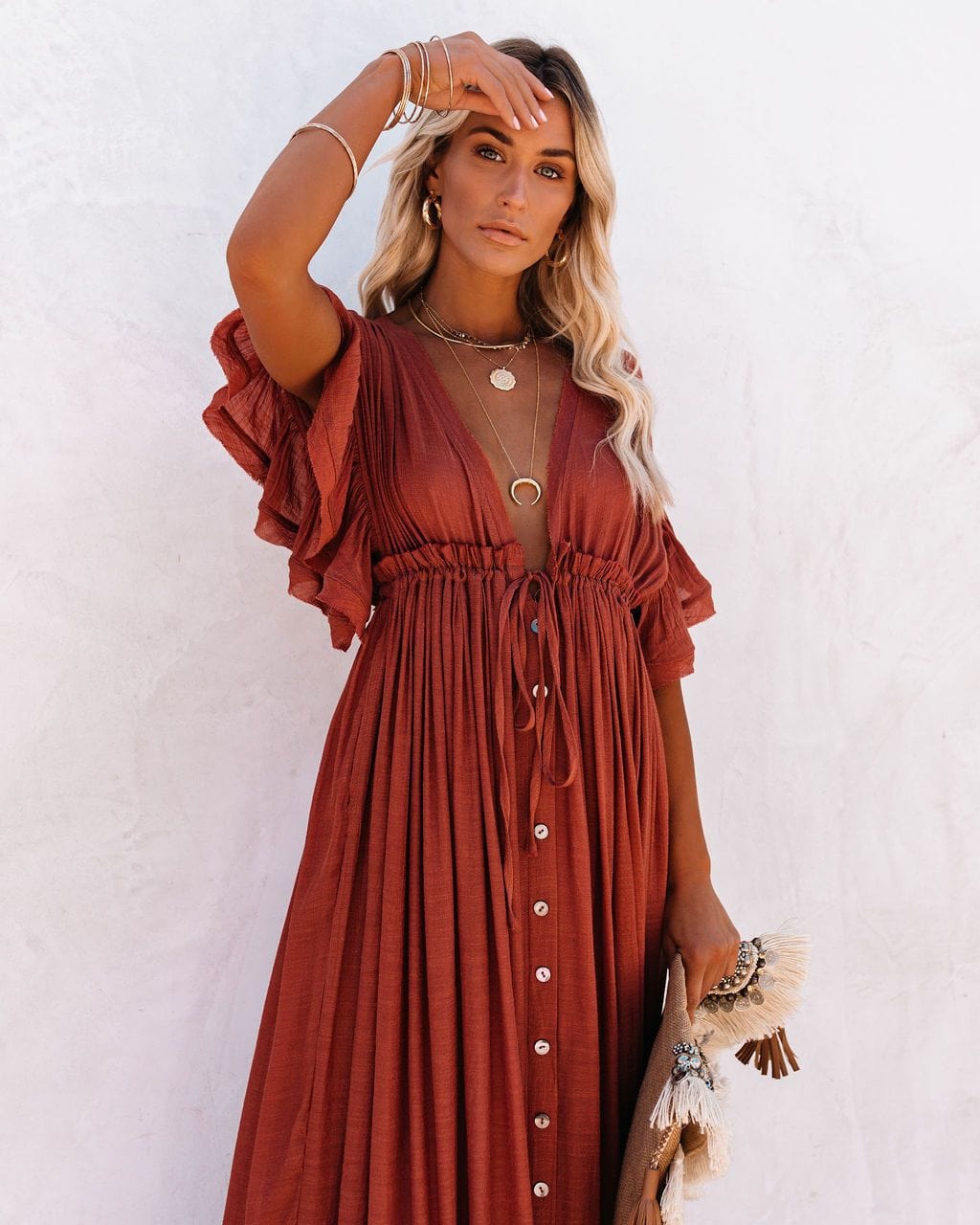 Maternity Summer Beach Dress I Breastfeeding Vestidos